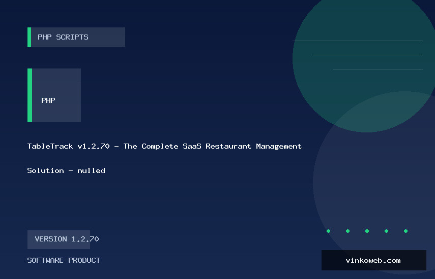 TableTrack v1.2.70 - The Complete SaaS Restaurant Management Solution - nulled