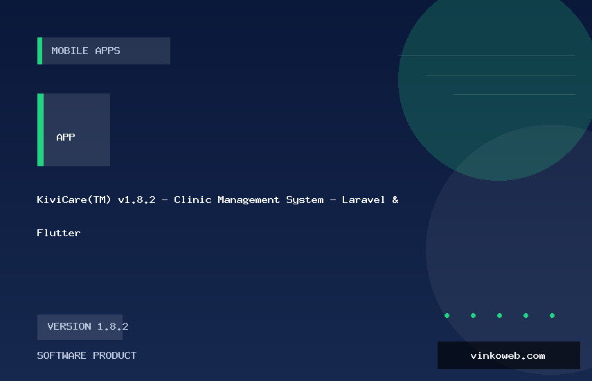KiviCare(TM) v1.8.2 - Clinic Management System - Laravel & Flutter