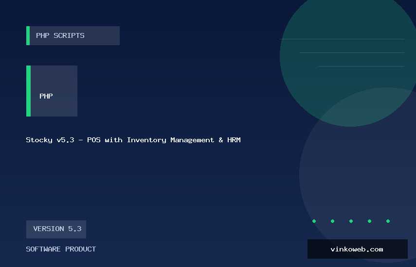 Stocky v5.3 - POS with Inventory Management & HRM
