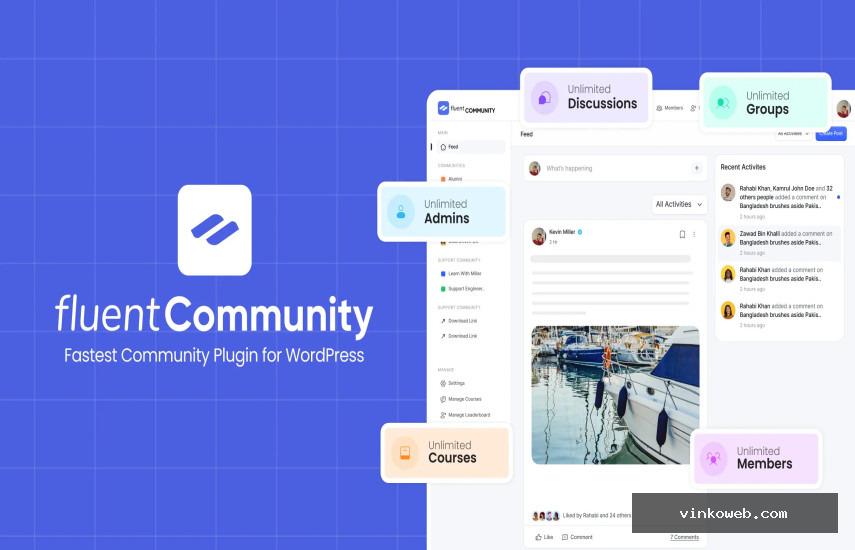Fluent Community Pro v1.8.1 - Fastest WordPress Community Plugin