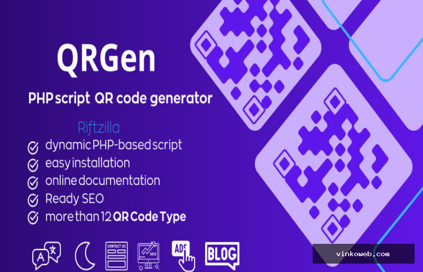 QRGen v1.0 - Powerful PHP QR Code Generation Script