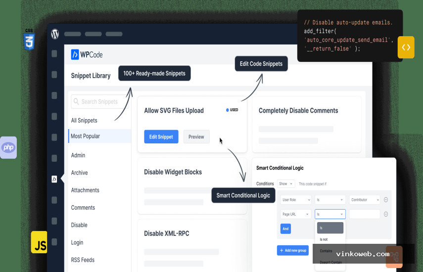 WPCode Pro v2.1.13 - The Best WordPress Code Snippets Plugin