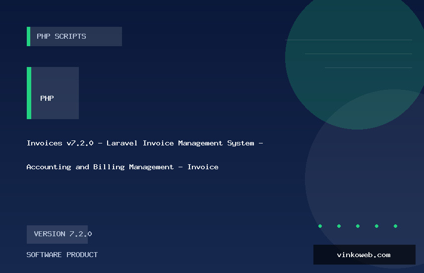 Invoices v7.2.0 - Laravel Invoice Management System - Accounting and Billing Management - Invoice