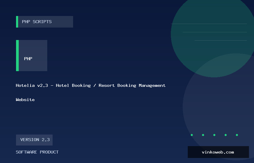 Hotelia v2.3 - Hotel Booking / Resort Booking Management Website