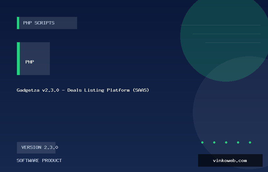Gadgetza v2.3.0 - Deals Listing Platform (SAAS)