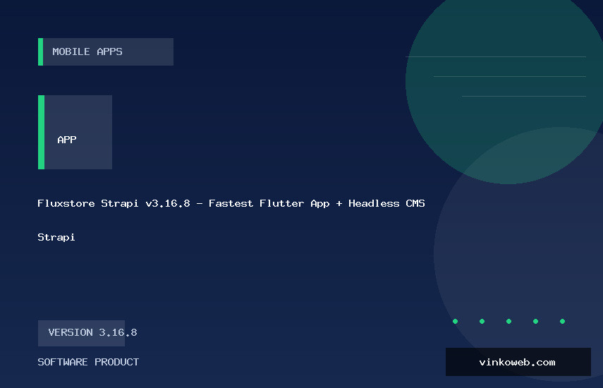 Fluxstore Strapi v3.16.8 - Fastest Flutter App + Headless CMS Strapi