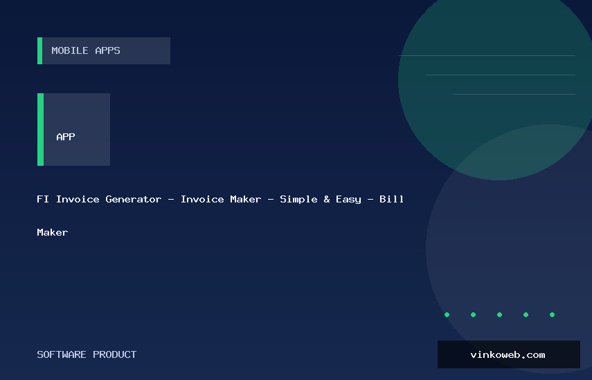 FI Invoice Generator - Invoice Maker - Simple & Easy - Bill Maker