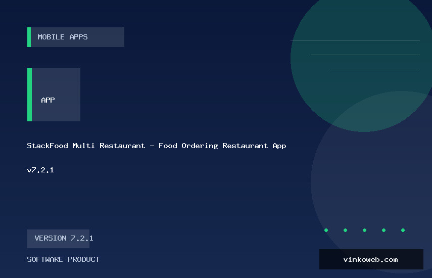 StackFood Multi Restaurant - Food Ordering Restaurant App v7.2.1