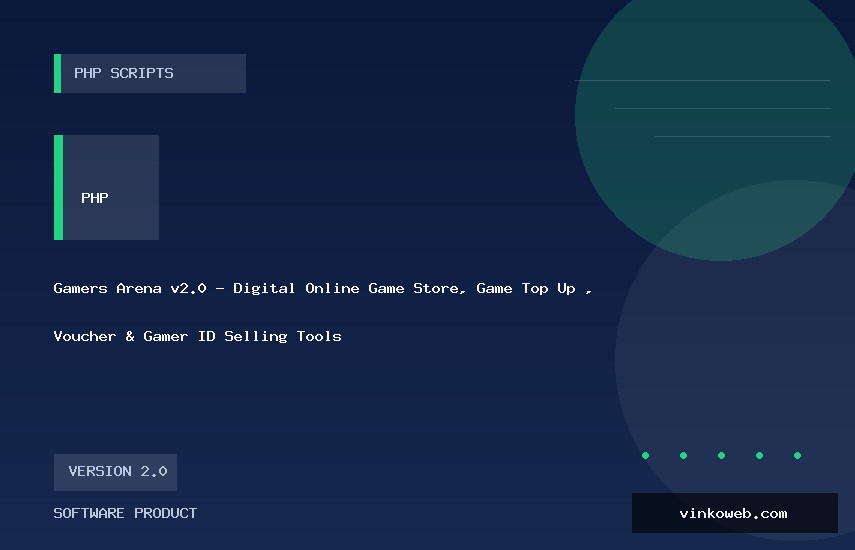 Gamers Arena v2.0 - Digital Online Game Store, Game Top Up , Voucher & Gamer ID Selling Tools