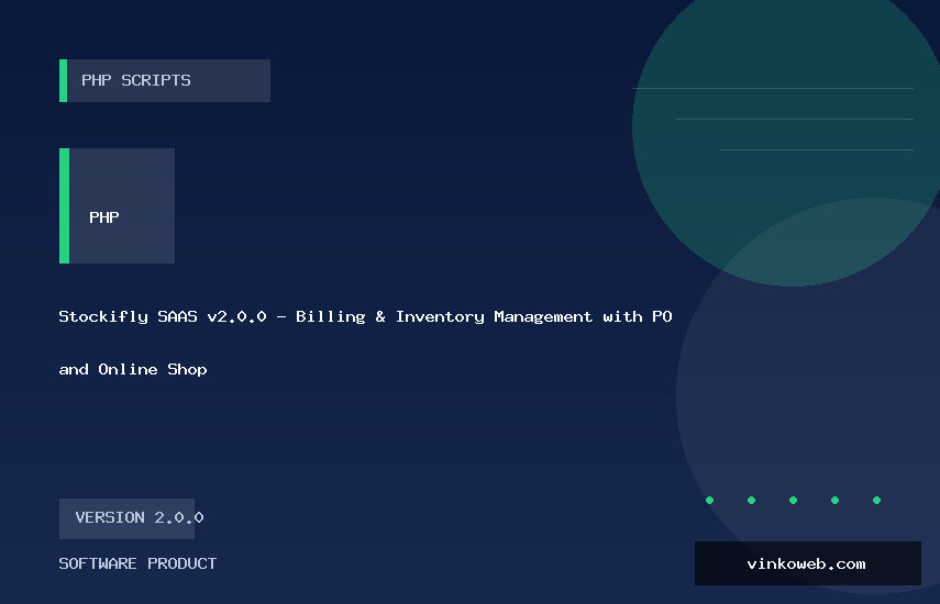 Stockifly SAAS v2.0.0 - Billing & Inventory Management with POS and Online Shop