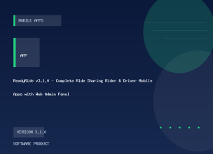 ReadyRide v3.1.0 - Complete Ride Sharing Rider & Driver Mobile Apps with Web Admin Panel