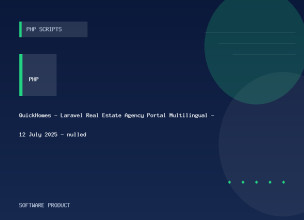 QuickHomes - Laravel Real Estate Agency Portal Multilingual - 12 July 2025 - nulled