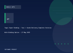Tagxi Super Bidding - Taxi + Goods Delivery Complete Solution With Bidding Option - 27 May 2025
