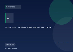 Artifism v3.6.0 - AI Content & Image Generator SaaS - nulled
