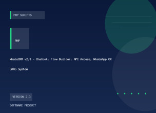 WhatsCRM v2.3 - Chatbot, Flow Builder, API Access, WhatsApp CRM SAAS System