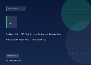 FoodAppi v1.1 - PWA Food Delivery System and WhatsApp Menu Ordering with Admin Panel | Restaurant POS