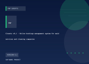 Cleanto v8.1 - Online bookings management system for maid services and cleaning companies