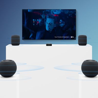 Apple TV 4K Four HomePods3